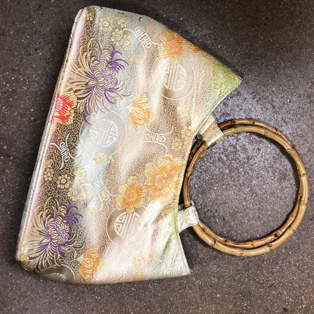 SOLD bamboo silk bag